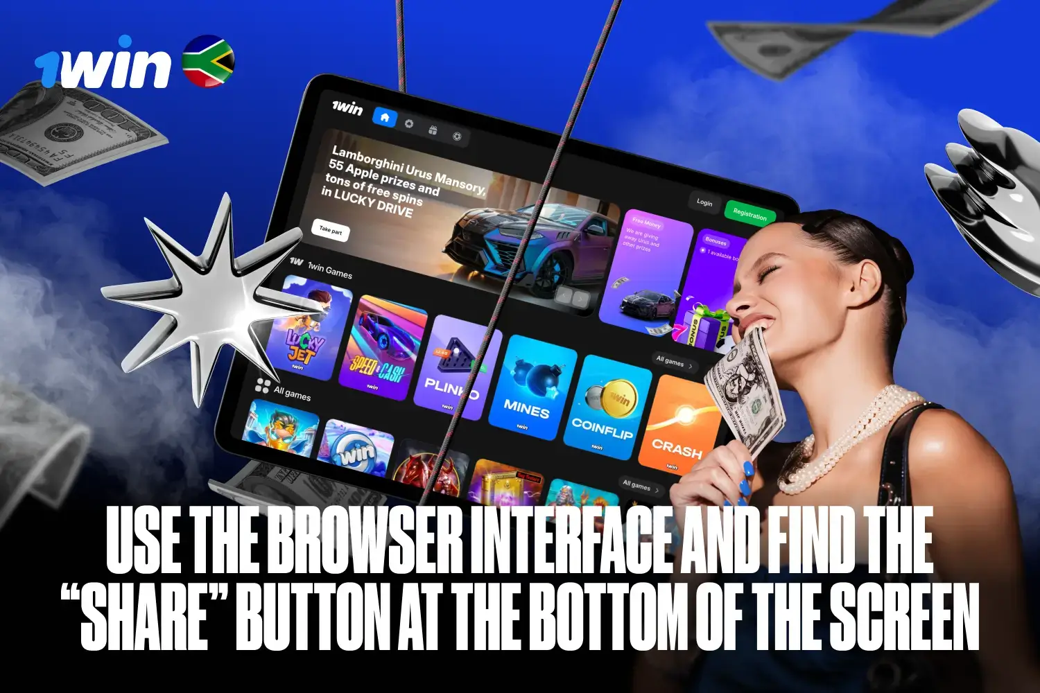 Step 1 for iOS: Tap the Share button in the Safari browser toolbar